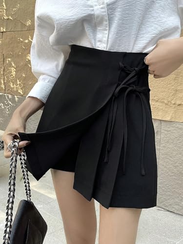 Women's Flowy Trendy Skirt Solid Color Wrap Skirt2