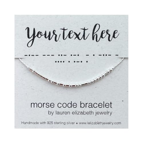 Personalized Morse Code Bracelet - Custom Name Jewelry - Hidden Message Bracelet...