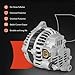 A-Premium Alternator Compatible with Nissan Pathfinder 2004, 350Z 2003-2006 & Infiniti FX35 2003-2008, G35 2003-2006, 3.5L, 12V 110A 6-Groove Pulley Clockwise, Replace# 23100CD010, A003TG0191