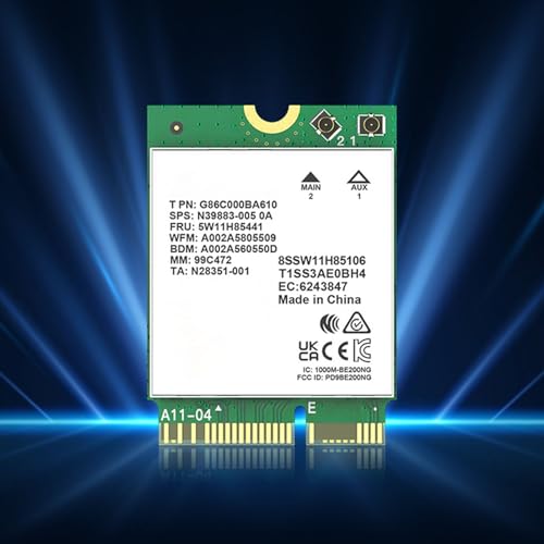 Carte WiFi 7 8774Mbps et Bluetooth 5.4 pour PC haut débit Windows 11