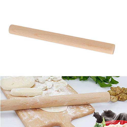 FOCCTS Mattarello di Legno - Mattarello Francese Ecologico Realizzato in Legno di Faggio Europeo Rolling Pin Rullo di Faggio Senza Manico