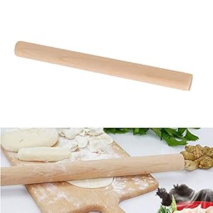 FOCCTS Umweltfreundliches französisches Nudelholz aus europäischem Buchenholz Teigrolle Pizzarolle Holzteigroller