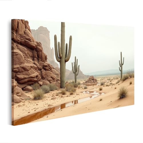 Tableau sur toile paysages désertiques islandburner format A1 pour grand salon