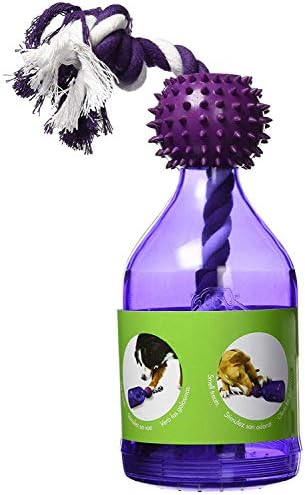 PetSafe Busy Buddy Tug-A-Jug – Juguete para Perros, Cuerda para Perros, para Morder, Sistema Dispensador de Comida y Adiestrador – M/L