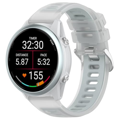 Garmin Vivoactive 5�p�o���h�A20mm�����p�o���h�AGarmin Vivoactive 6/3/3 Music�AForerunner 570 42mm/165/55/645/645 Music/245/245 Music(�z���C�g)