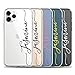 CaseCharming Clear Case Personalized Name for iPhone 16 16e 15 14 13 12 Pro Max Plus mini Custom Handwriting Style Slim Flexible Soft Tpu Cover