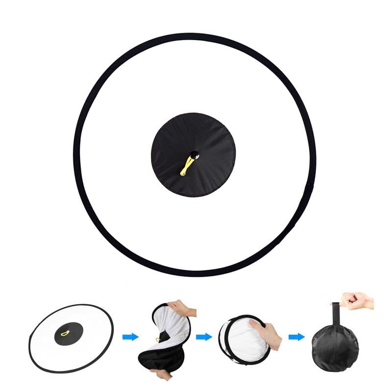 REFLEX CAMERA Diffusore universale per flash Softbox rotondo da 44 cm per DSLR Speedlite | Modificatore portatile di luce ad anello per fotografia di ritratto in studio | Include scatola portaoggetti