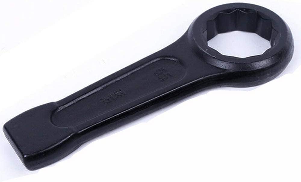 Hand Tools Combination Adjustable Wrenches Garden Spanners Box End Wrench 1PCS Slogging Ring Wrench Metric Slogging Flat Single Ring Spanner for Heavy Duty Applications Wrenches