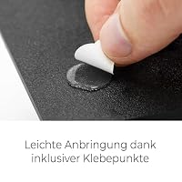 Wandhalterung passend für waipu.tv Box 4K Schwarz | Platzsparende TV Box Halterung inkl. Kabelmanagement | Robuste Halterung mit Schrauben und Klebepunkten – Ansicht 6