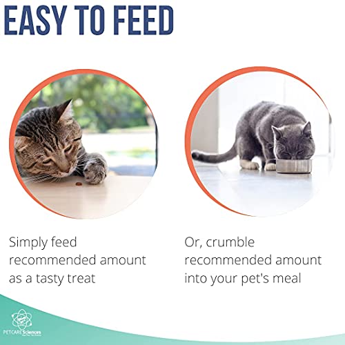 Pet Care Sciences Approx 90 Servings Cat Kidney Support Chews - Feline Kidney Restore - Renal Cat Treats - Cats Kidney Support Supplement - Urinary Tract Irritations Control For Cat - Made In The Usa #TOP6