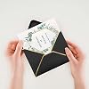 50 PCS Luxury Invitation Envelopes - 5x7 Black Envelopes for Wedding, Graduation