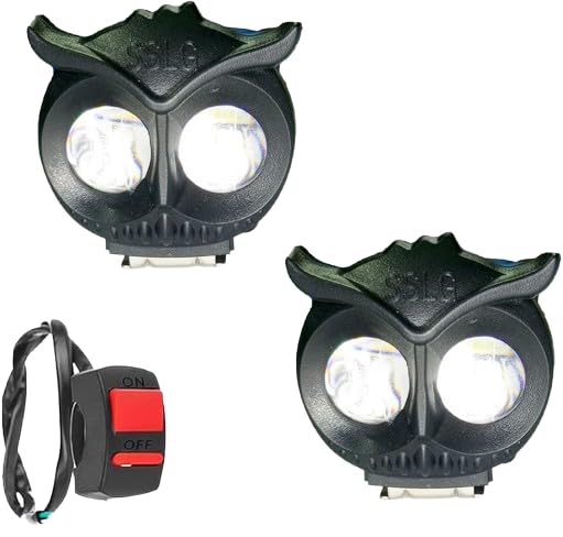 BIKEBLOOM 2-SET Owl light for bike Fog Lamp Car, Motorbike, Truck, Van LED (12 V, 20 W) (1 Series, (Pack of 2)-image-14