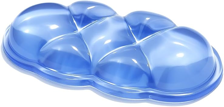 Soft Wrist Rest Cushion for Mouse Comfortable Cool Silicone Gel Small-Sized Hand Pain Relief Support Pad for Laptop Computer Office & Home Accessories Blue