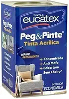 Tinta para Parede Pegue e Pinte Acrílica Eucatex 18 Litros Areia Pipa