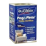 Tinta para Parede Pegue e Pinte Acrílica Eucatex 18 Litros Areia Pipa