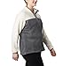 Columbia Womens Benton Springs Half Snap II Pull Over Fleece Jacket, City Grey Heather/Chalk, Large