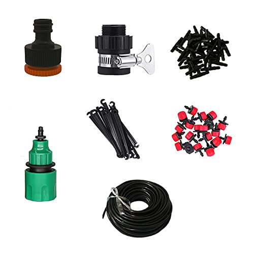 TopHomer Kit de système d'irrigation goutte à goutte de 10 m, accessoires pour serre de jardin, aménagement paysager