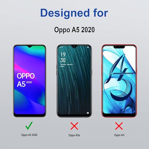 Image of ZAP CASE HD Plus Tempered Glass Screen Protector Compatible for Oppo A5 2020 (Black) Edge to Edge Coverage with Easy Installation Kit