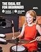AROMA TDX-18 Electronic Drum Set with 4 Quiet Mesh Drum Pads, 2 Switch Pedal, Portable and Solid Drum Set with, Bluetooth, Drum Throne, Headphones and Sticks