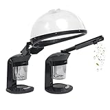 QUEESALN Hair Steamer, 2 in 1 Hair and Face Steamer for Natural Hair, Hair Humidifier Moisturising Hydration System Sprayer with Aromatherapy for Personal Care Use at Home Salon and Salon SPA Black