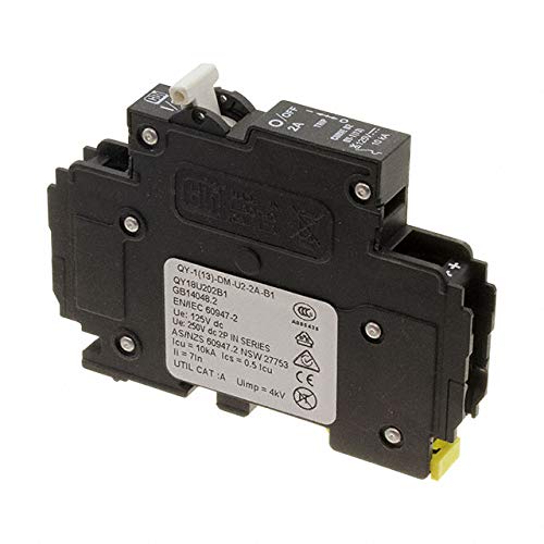 Circuit Breaker (Hydraulic Delay) 2A AC 125V DC Lever DIN Rail
