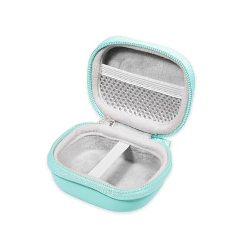 Image of Case for JLab Go Air Pop, Air Tones+ / Tones, JBuds Mini True Wireless Earbuds, Compact Organizer for the Charger case and Charger Cord (Mint)