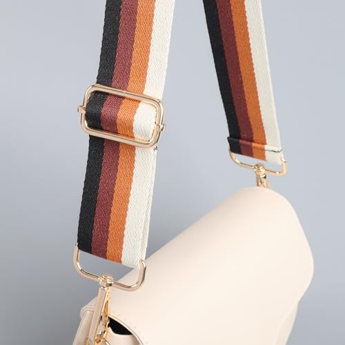 Image of chushui Woven Stripe Purse Straps,Replacement Crossbody Wide Shoulder Adjustable Strap for Bag Handbags