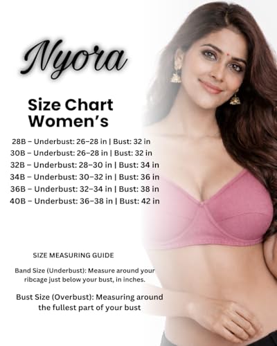 Image of Women's Cotton Medium Padded Bra | Soft & Breathable Fabric | Full Coverage Everyday Comfort Bra | Adjustable Straps & Back Hook Closure