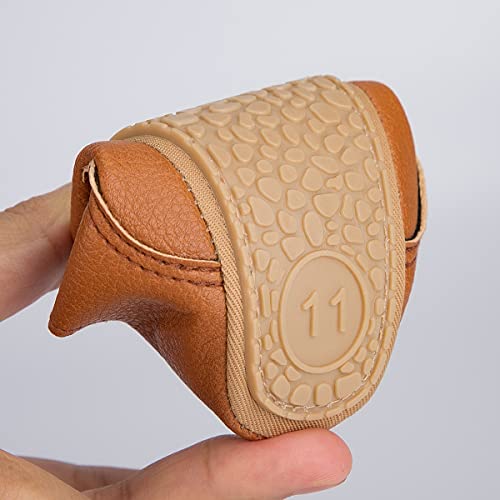 Hsdsbebe Baby Boys Girls Oxford Shoes Pu Leather Soft Rubber Sole Sneakers  Anti-Slip Toddler Ankle Boots Infant Walking Shoes Moccasins(1711 Brown,2) #TOP4