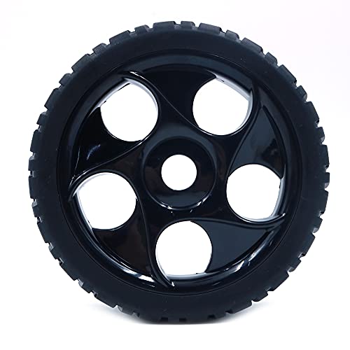 DollaTek 4 Stück Geländewagen-Flachrad-Adapter, 17 mm, weiche Rille, symmetrische Radabdeckung für 1:8 Geländefahrzeuge