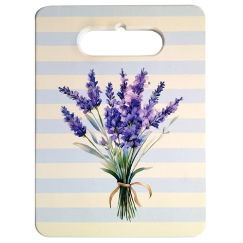Planches à découper motif lavande : idée cadeau déco de table provençale en céramique