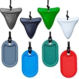 Sensory Chew Necklace by GNAWRISHING, Chew Necklaces for Sensory Kids Made from Food Grade Silicone...