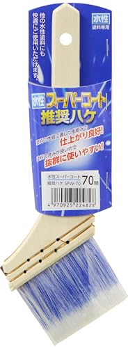 アサヒペン 刷毛 水性スーパーコート 推奨ハケ 70mm SPW-70 水性塗料 水性スーパーコートの塗装に 化学繊維 テーパー毛