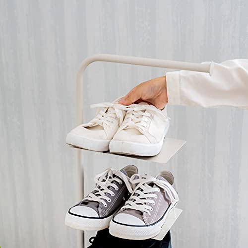 Amazon｜シューズラック-7足 ［Stack rack］ (アイボリー)｜据え置き型