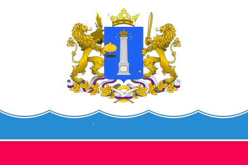 Drapeau Ulyanovsk Oblast 2004 pavillon russe grand format extérieur
