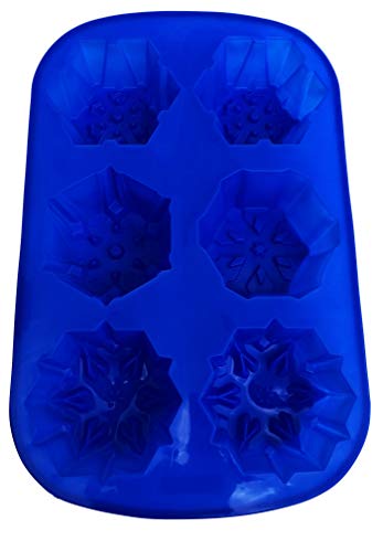 2 Silicone Snowflake Soap Molds - Christmas Bath Bombs Soaps Cake - Baking Party Supplies & Holiday Decoration - Flexible 10 Different Shaped Snowflakes - Diy Design Bundle By Jolly Jon #TOP5