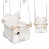 ✔ Sûre pour les jeunes enfants (6–36 mois) Balançoire bébé conçue pour les enfants de 6 à 36 mois. Développée pour une position assise sûre sous la surveillance d’un adulte.