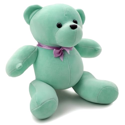 Image of Soft Green Teddy Plush Toy for Kids Stuffed Soft Toy with Cute Hug-Friendly Plush for Babies, Toddlers & Children Safe, Lightweight & Easy to Clean (35CM)