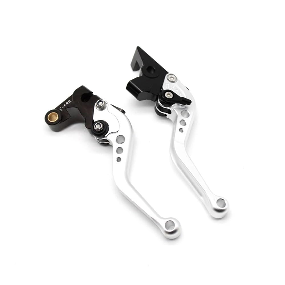 Prsdfg Short Silver Brake Clutch Levers Handle Short/Long Brake Clutch Lever For Fz6n Fz1n Fz6s Fz1s For Fazer Fz8 Xj6 Xj6n Xj6f Xj6s For Diversion Motorcycle Accessories
