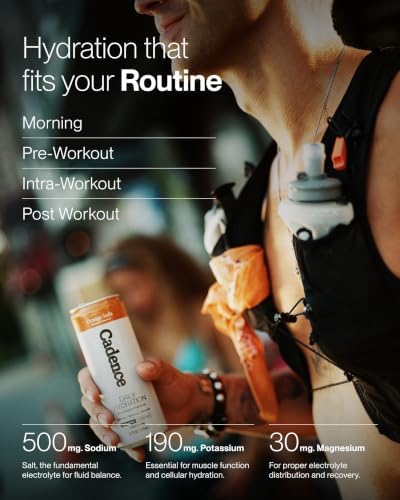 Cadence Electrolyte Drink - Orange Soda Flavor, 355ml x 12 | Science-Backed Hydration | Zero Sugar, Zero Caffeine | Sodium, Potassium & Magnesium for Performance & Recovery - 3