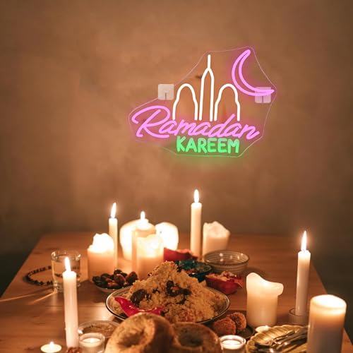 Image of Ramadan Kareem Neon Sign Islamic Neon Light Ramadan Festival Decor