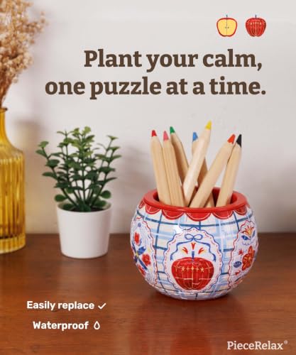 Image of PieceRelax Unique 3D Puzzle Planter - 80 Plastic Pieces [K1155]