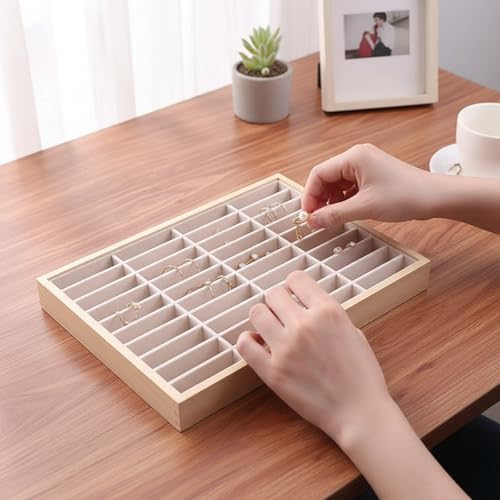 Plateau de rangement pour bijoux et boucles d'oreilles