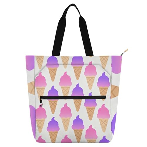 Bolsa de libros compacta con bolsillo externo con cremallera y diseño juvenil