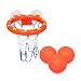 zoordo Bath Toys Bathtub Basketball Hoop Balls Set for Toddlers Kids with Strong Suction Cup Easy to Install,Fun Games Gifts in Bathroom,3 Balls Included