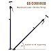 XINQIAO Support Pole, Steel Telescopic Quick Support Rod, Adjustable 3rd Hand Support System, Supports up to 154 lbs Construction Tools for Cabinet Jacks Cargo Bars Drywalls (Long-2 Rod, Blue)