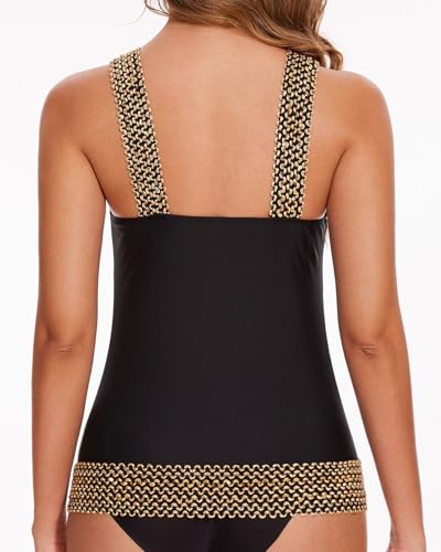 Image of Aqua Eve Tankini Tops for Women Swimwear Top Only Tummy Control Bathing Suit Top No Bottom (Available in Plus)