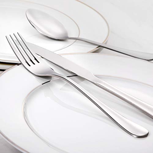 Hiware FBA_HISF12800 Dinner Forks Set, Food-Grade 18/8 Stainless Steel Forks Silverware thumb #1