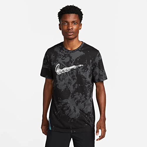 Nike M NK DF Tee Run Divisn : t-shirt de sport léger pour courir sans gêne ni frottement