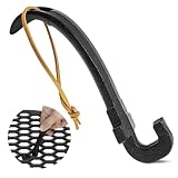 Cast Iron Grill Grate Lifter - Universal Barbecue Grid Lifter for Most Charcoal & Gas Grills, Compatible with BGE, Kamado & Weber, Heavy Duty Grill Grate Remover Tool, 8-Inch